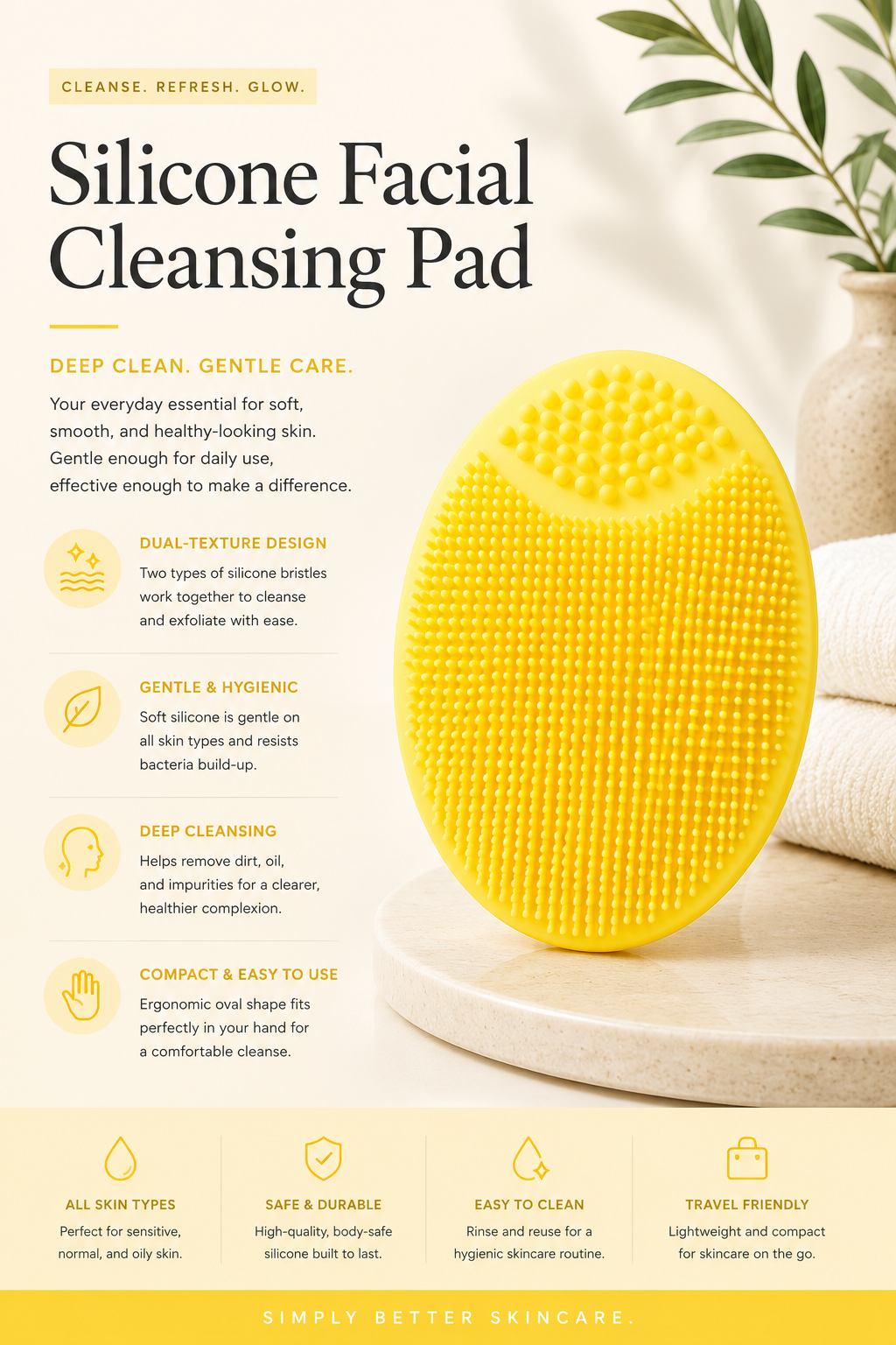 Silicone Facial Cleansing Brush