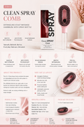 2-in-1 Mist Spray Detangling Brush
