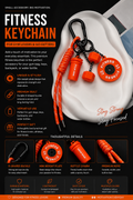 Fitness Keychain for Gym Lovers