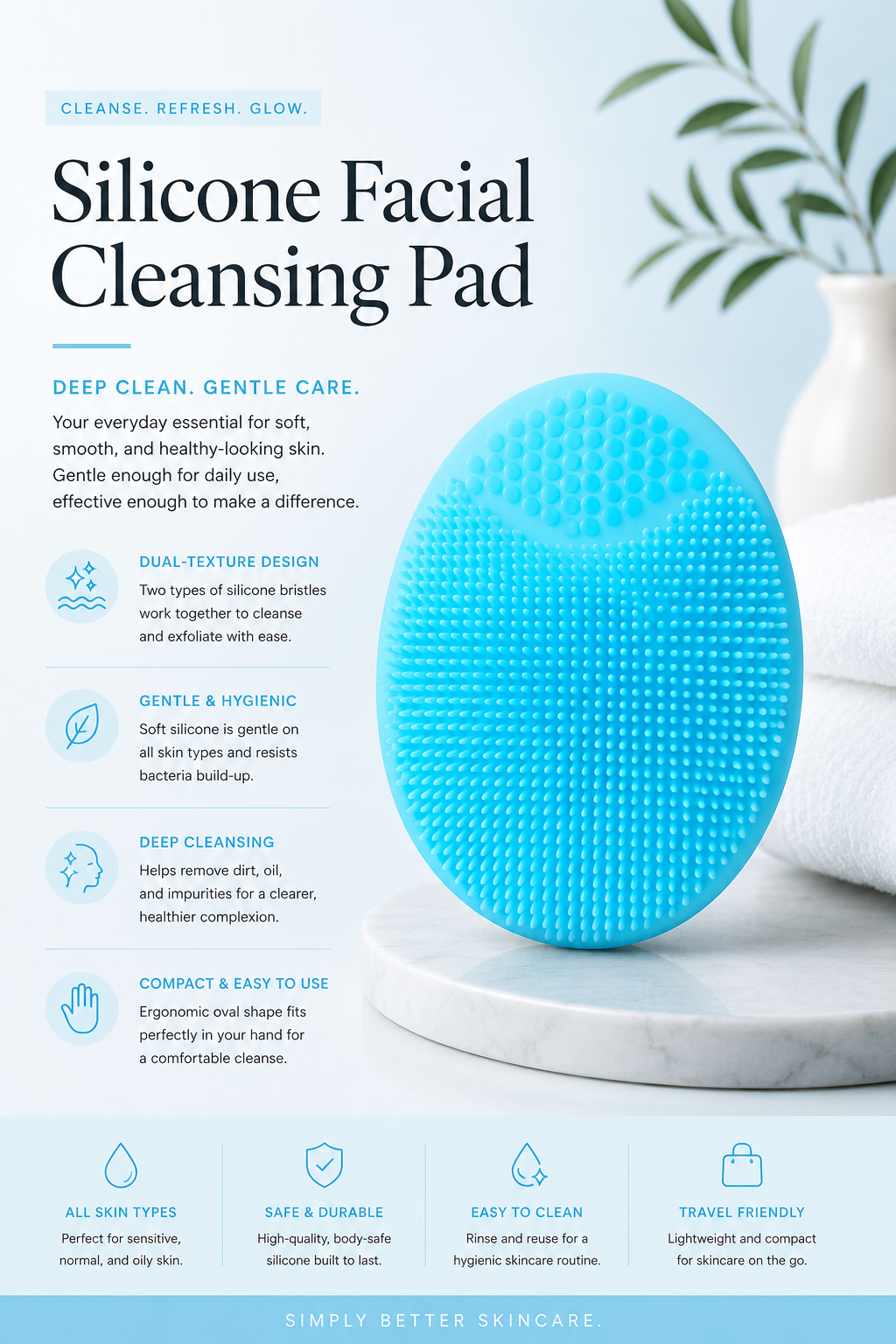 Silicone Facial Cleansing Brush