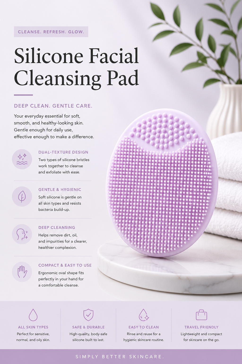 Silicone Facial Cleansing Brush