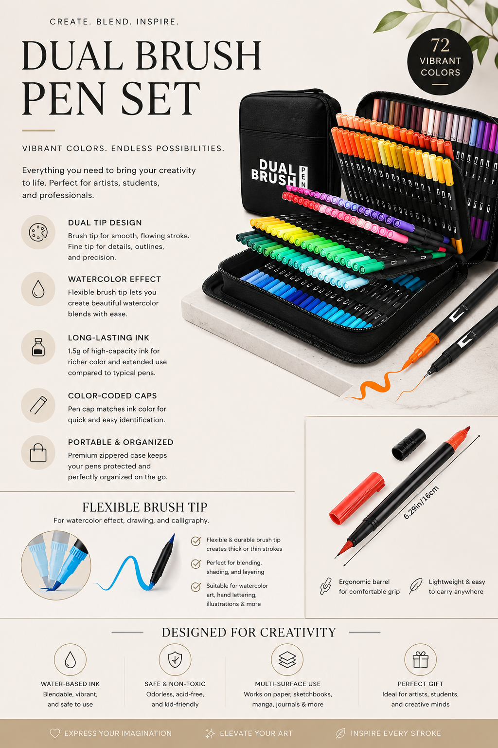 Dual Brush Pen Set